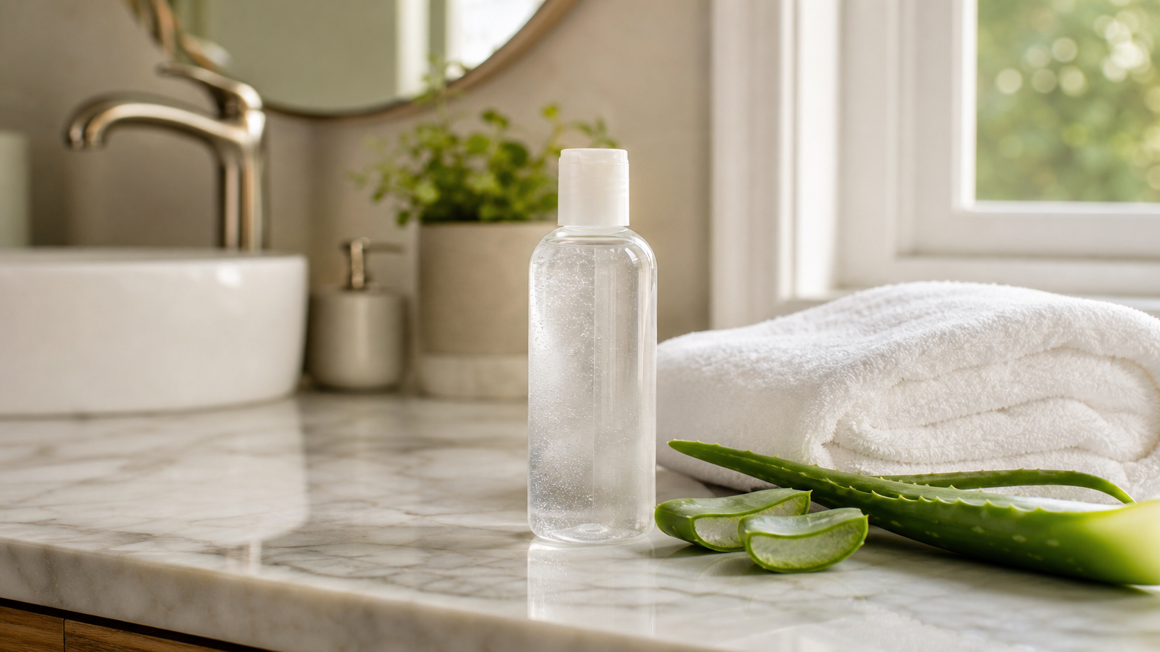Aloe Cadabra Flavored Personal Lubricant: 7 Proven Comfort Wins (Honest Review) 1 Aloe Cadabra flavored personal lubricant on a clean spa-like vanity