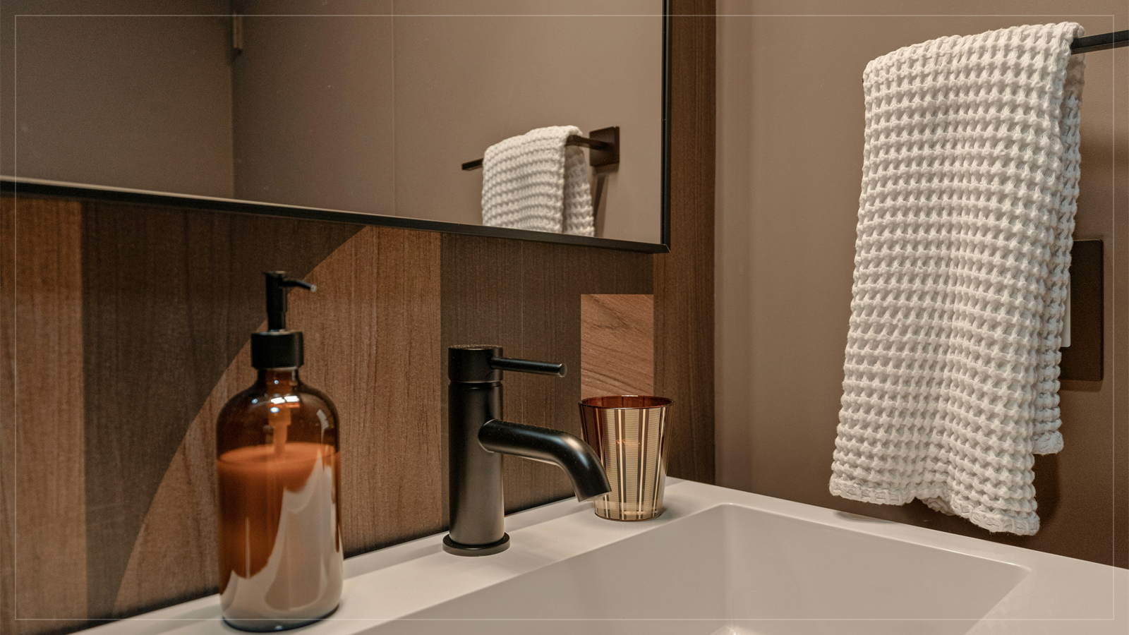 Pre-Seed Fertility Lubricant in a calm spa-style bathroom setting