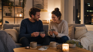 Truth or Drink party game cozy date-night conversation cards