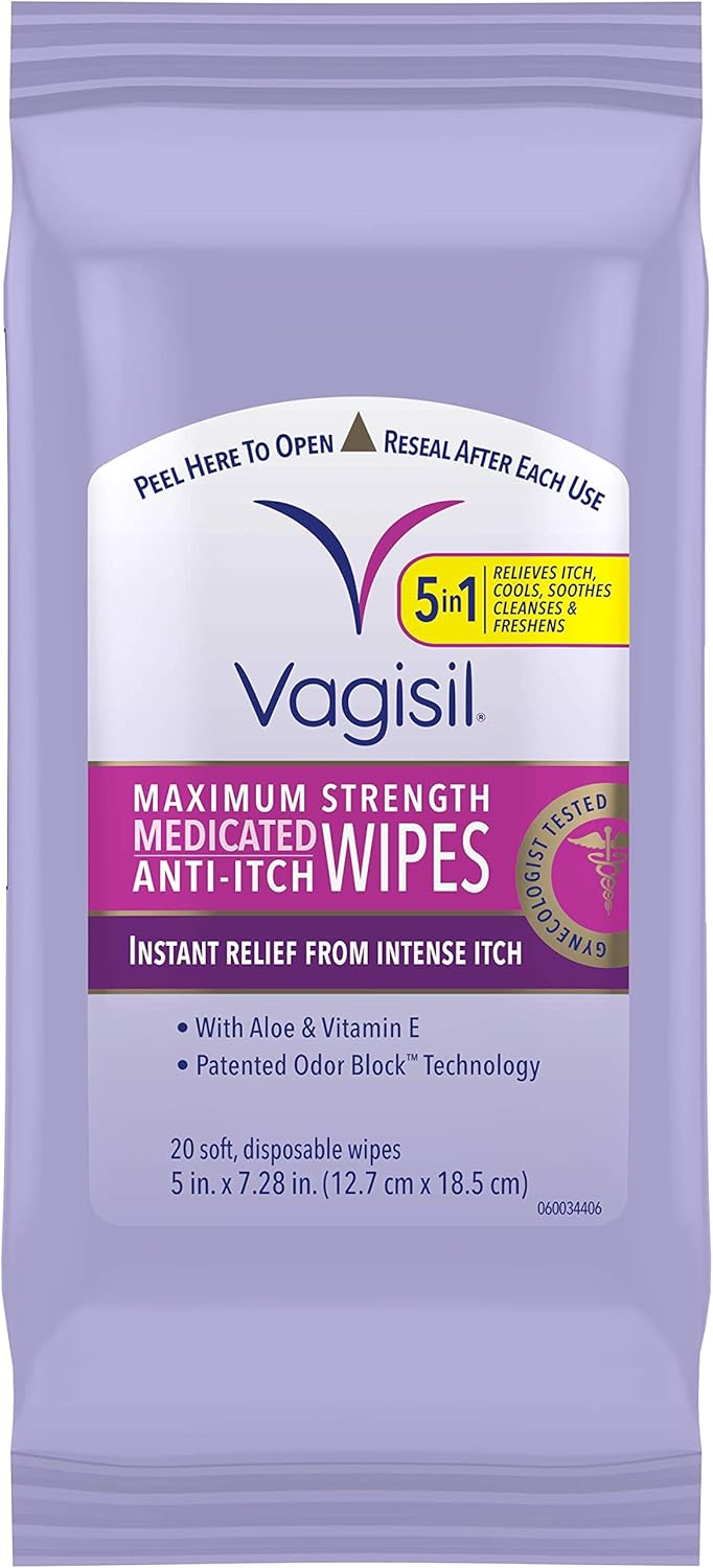 Vagisil Anti-Itch Wipes Amazon product image 1