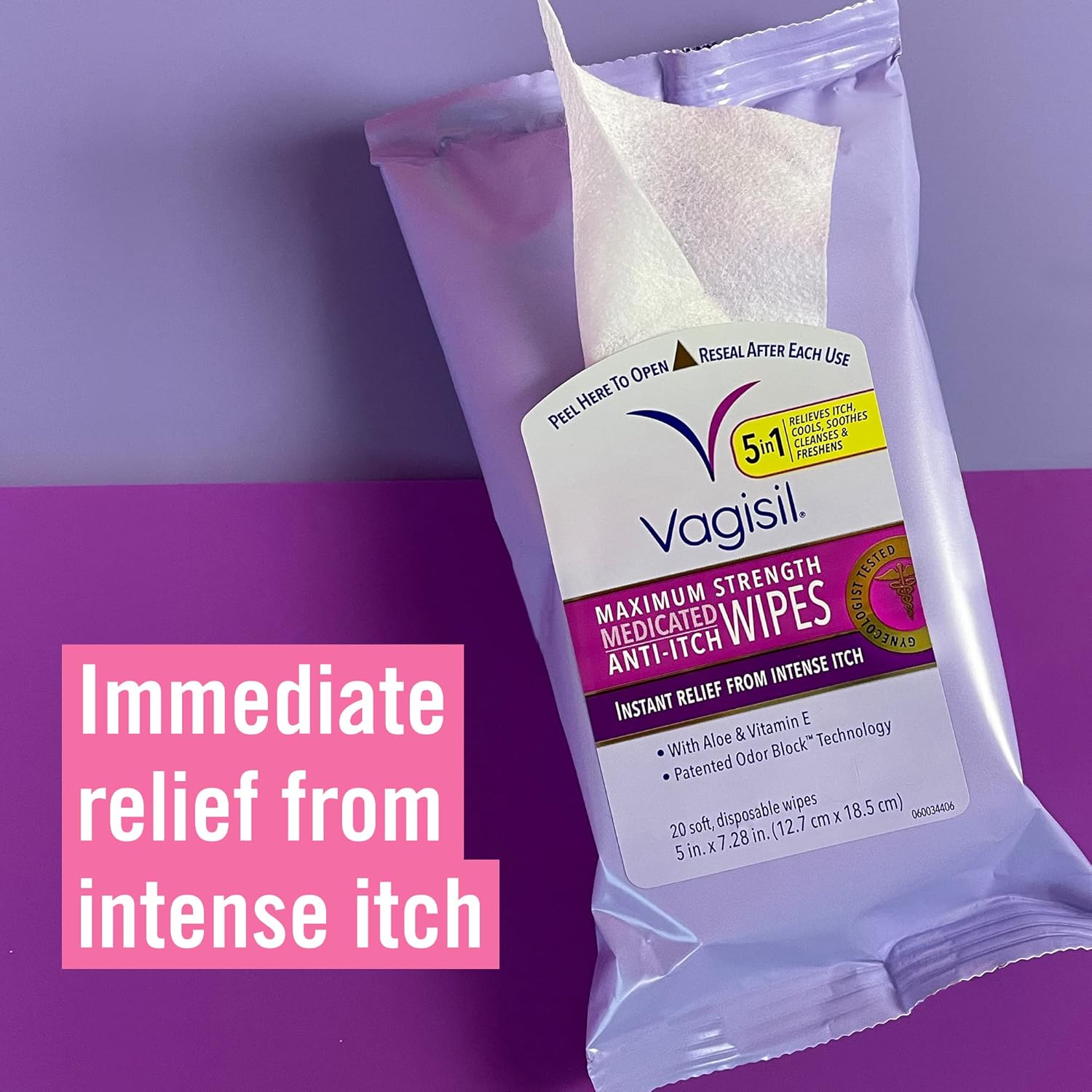 Vagisil Anti-Itch Wipes Amazon product image 2