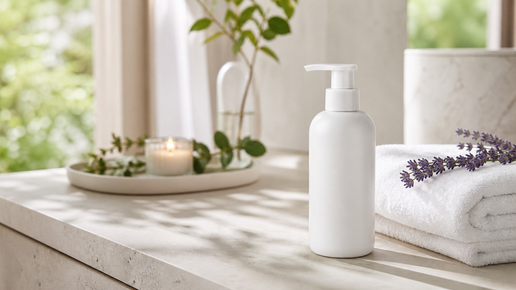 Vagisil Feminine Wash pH Balance on a bright bathroom vanity
